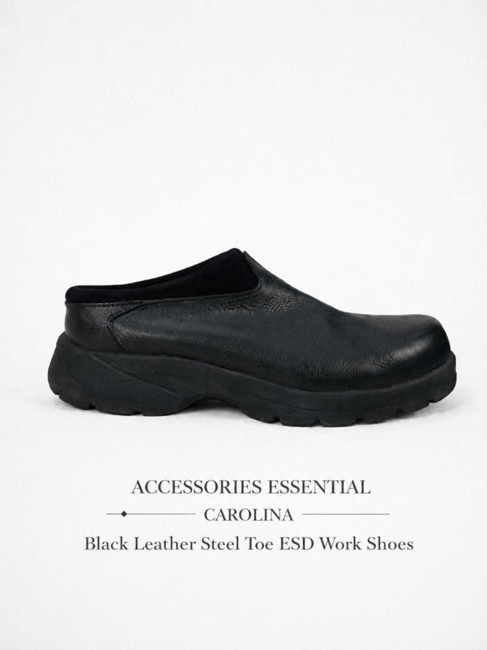 Carolina Steel Toe ESD Slip Resistant Leather Work Shoes Women's 8.5 Black